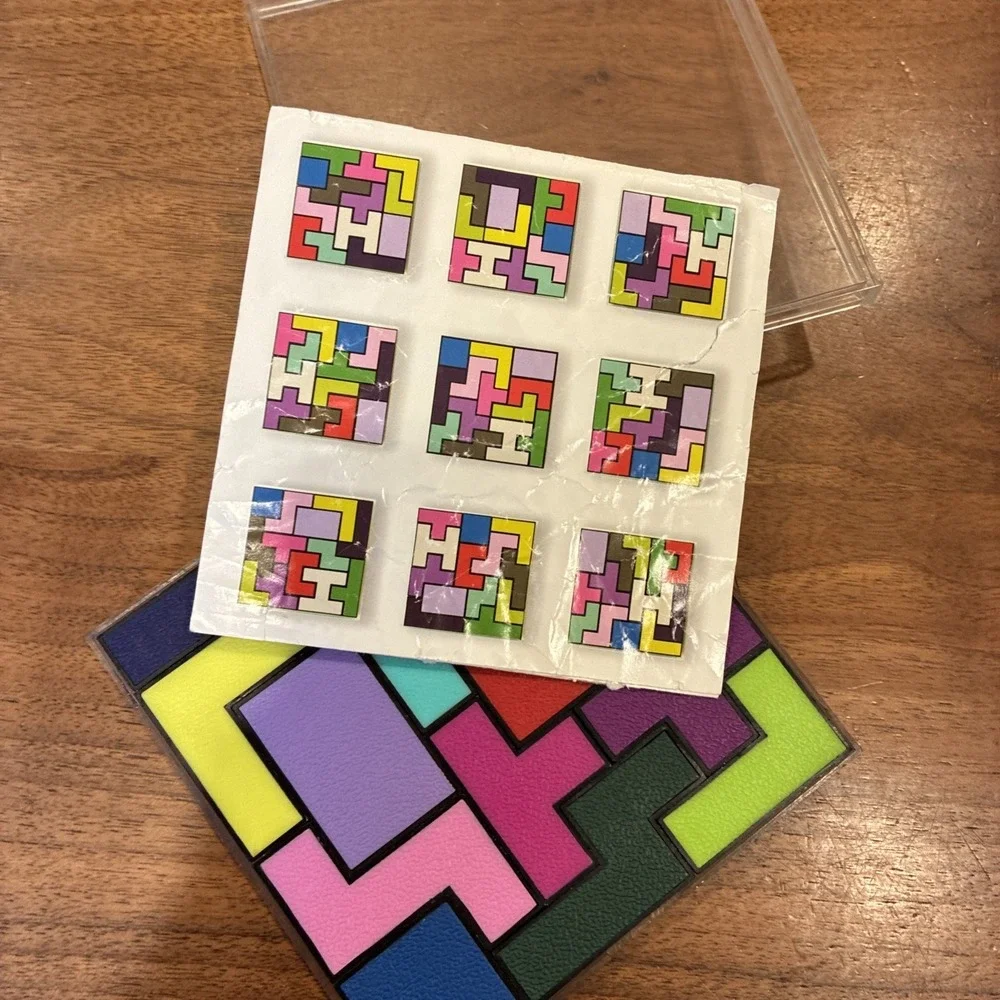 GeoBrix by Brainwright w/ Solution Booklet Solve Build Create Puzzle for Ages 8+